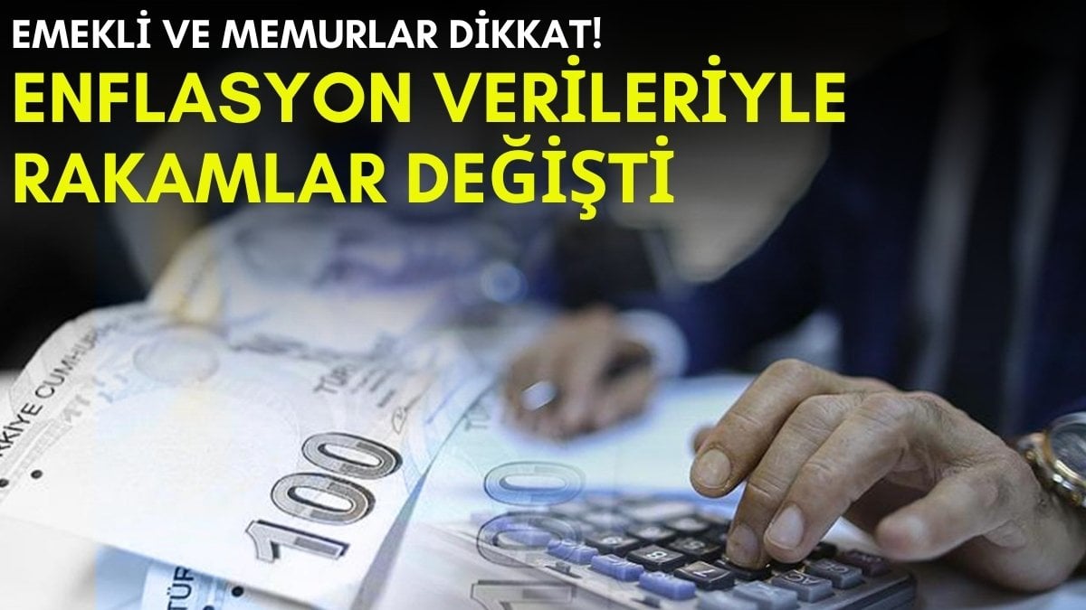 İşte memur ve emekli maaşlarına yapılacak zam! Enflasyon verileriyle rakamlar değişti: 2025 zamlarında son durum…