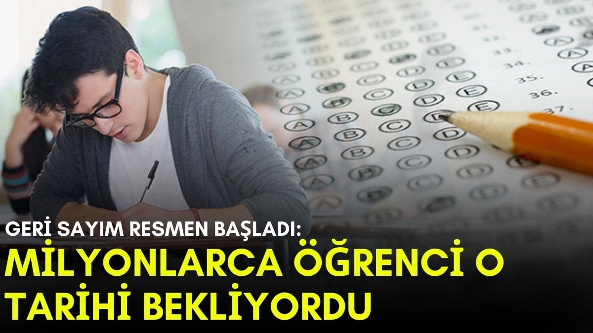 Milyonlarca öğrenci bu haberi bekliyordu! Geri sayım başladı: İşte LGS sınav tarihi…