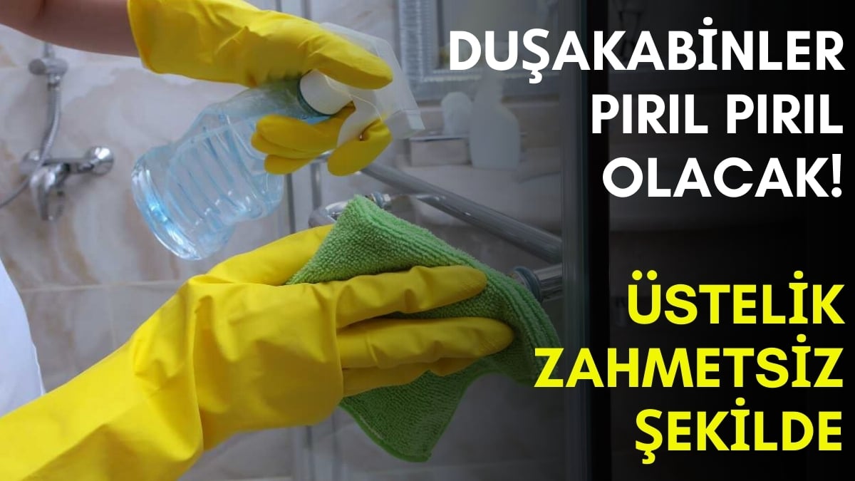 Duşakabin temizleme kabusu mazide kalacak! Parlaklığı resmen gözlerinizi alacak: İşte duşakabin temizlemenin pratik yolları