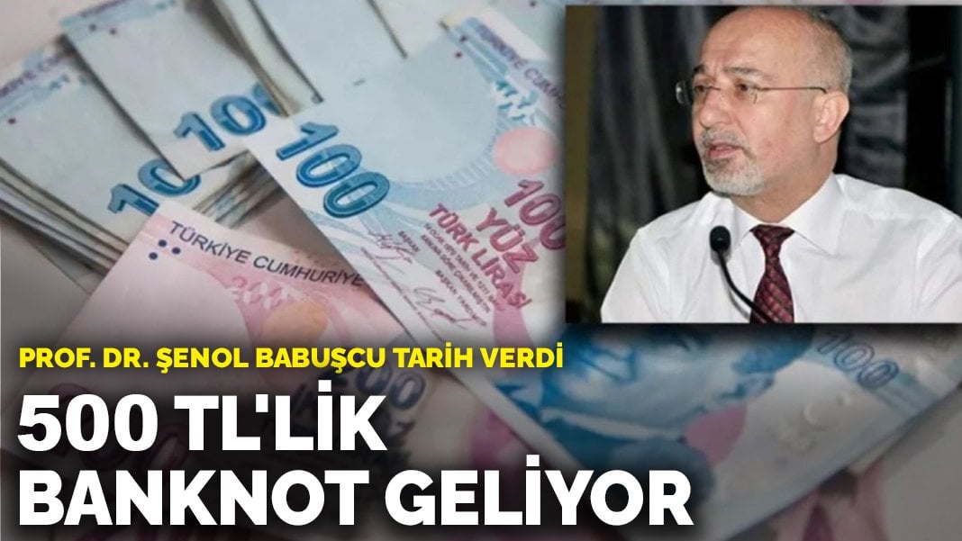 Prof. Dr. Şenol Babuşcu tarih verdi: 500 TL’lik banknot geliyor