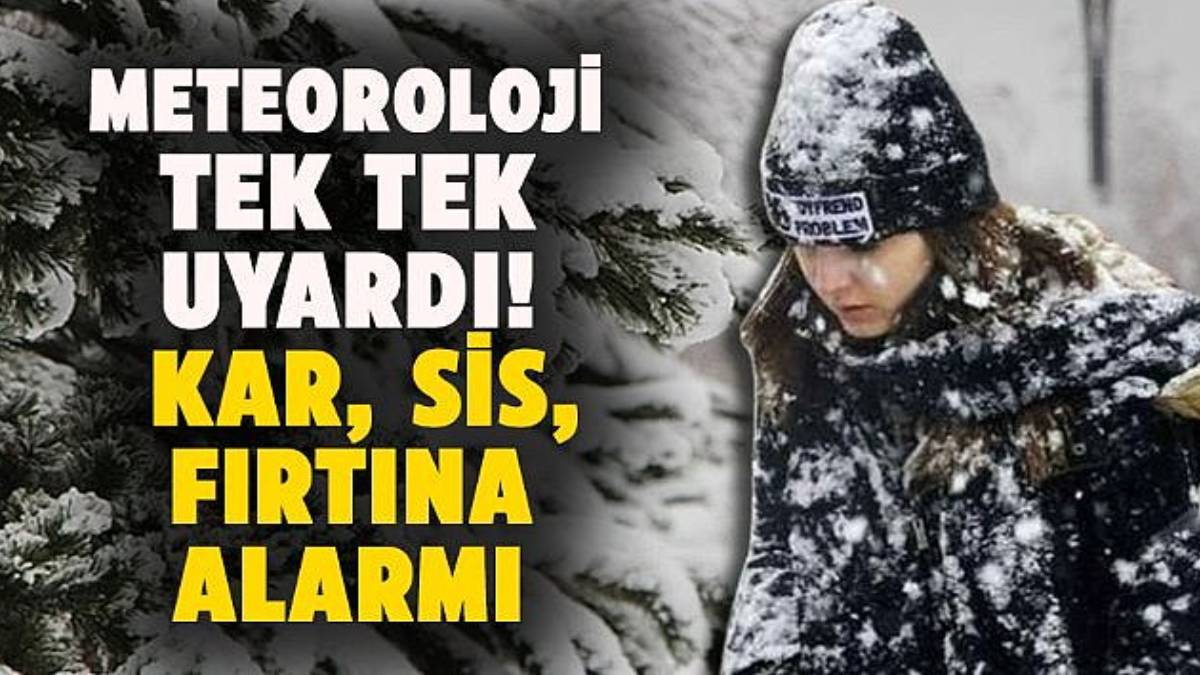 Meteoroloji’den bir haftalık uyarı: Türkiye Genelinde Hava Sıcaklıkları Düşüyor: Dondurucu Soğuklar ve Kar Yağışı Geliyor