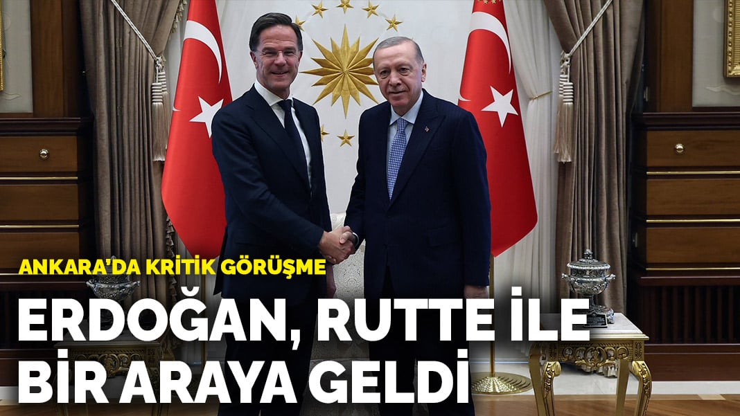 Ankara’da kritik görüşme: Erdoğan, Rutte ile bir araya geldi