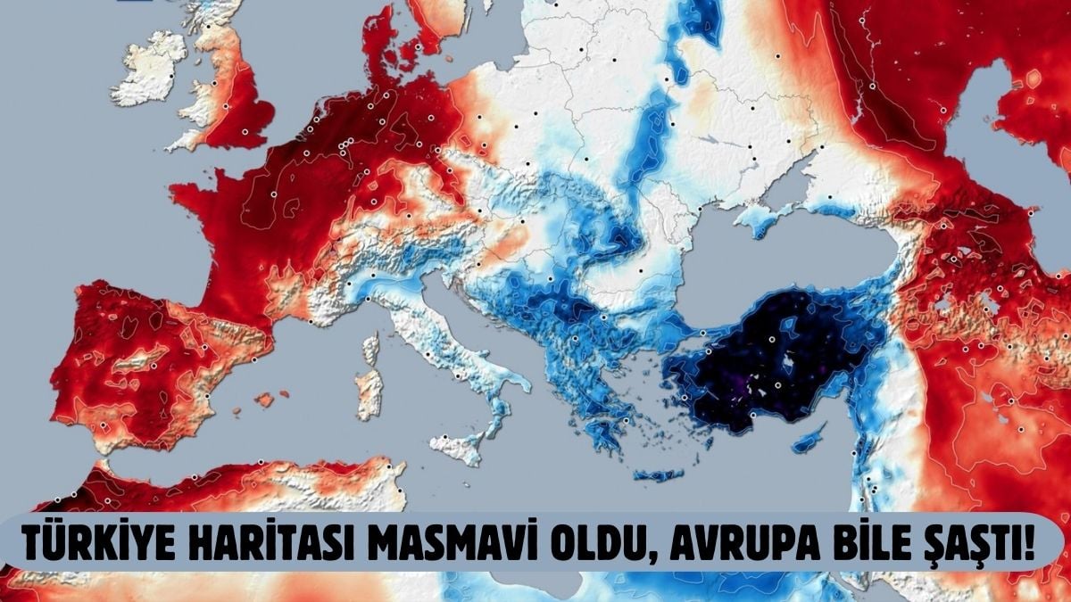 Türkiye haritası masmavi oldu! Avrupa bile Türkiye’yi konuşuyor: Böyle soğuk hava yüzyılda bir gelir