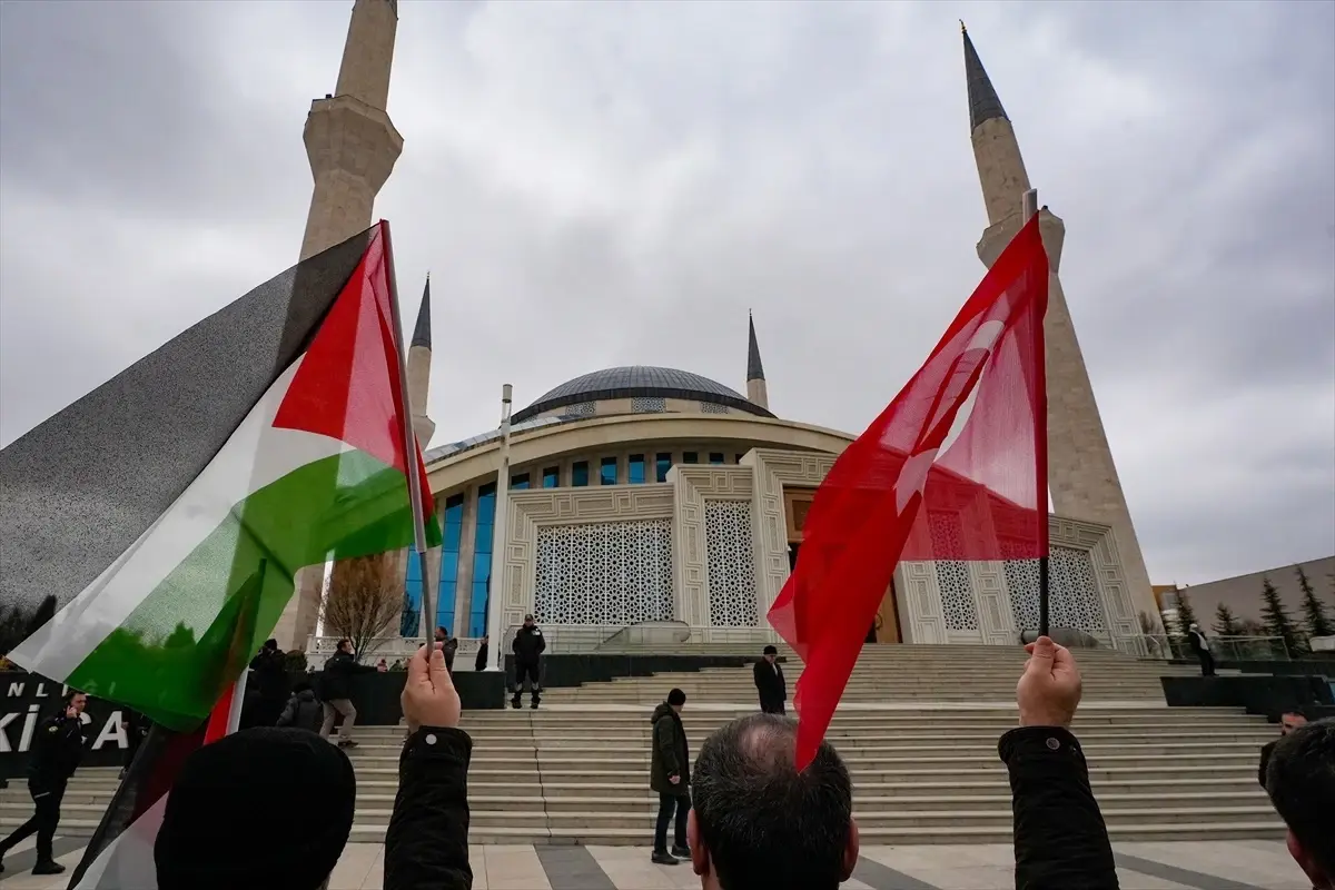 Ankara’da Filistin Halkıyla Dayanışma Günü Protestosu