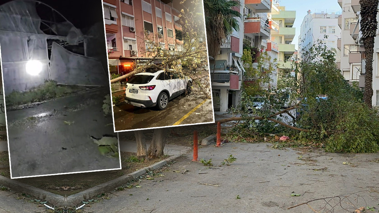 Antalya’da Taş Üstünde Taş Kalmadı! Şiddetli Fırtına Önüne Ne Geldiyse Yıktı