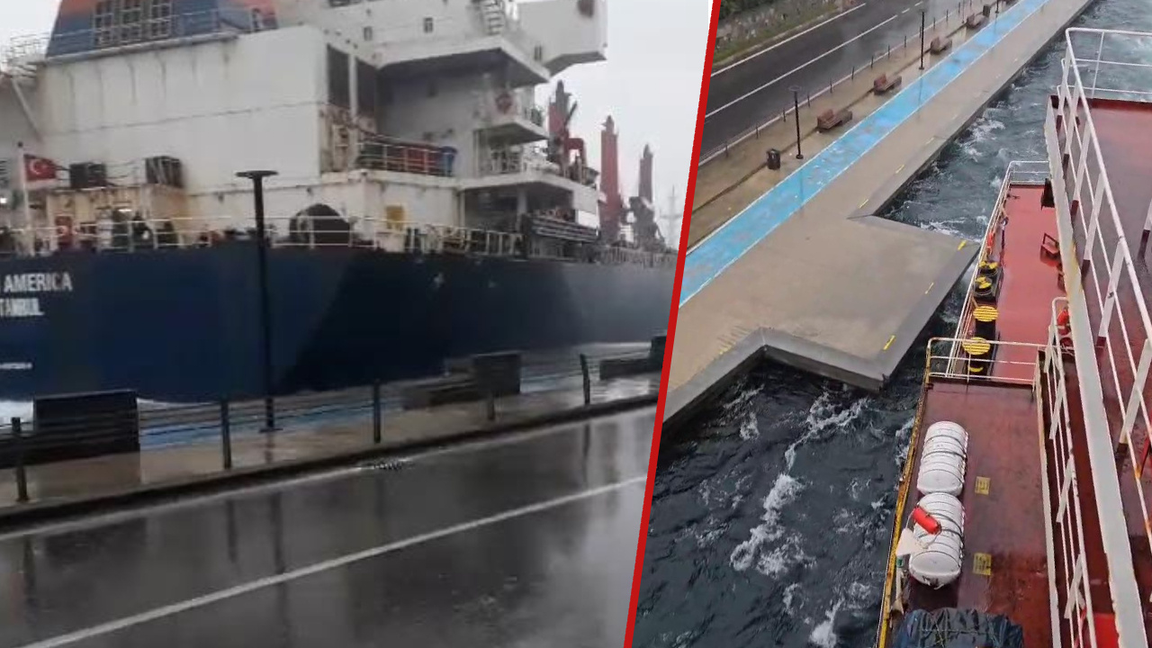 İstanbul Boğazı’nda Hareketli Anlar, Son Anda Kurtuldu