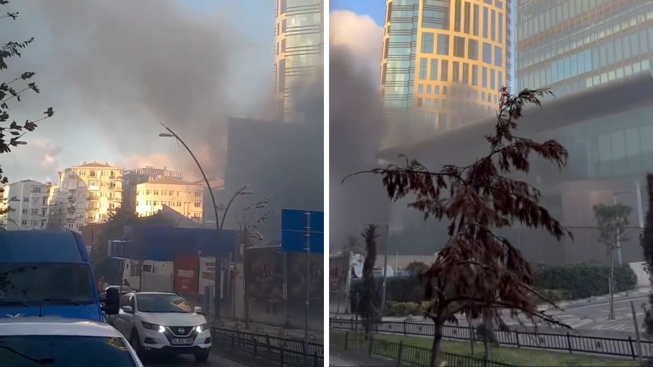 İstanbul’un Göbeğindeki AVM’de Yangın