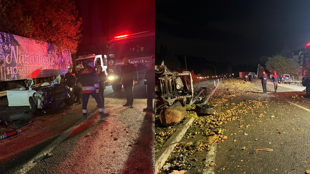 İzmir’de Can Pazarı! Kamyon Araçları Biçti; Ölü ve Yaralılar Var