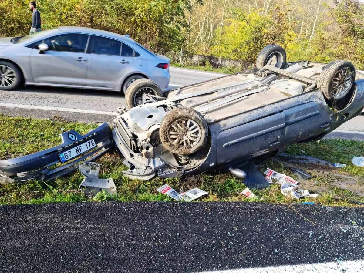 Zonguldak-Ankara Kara Yolunda Trafik Kazası: 2 Yaralı