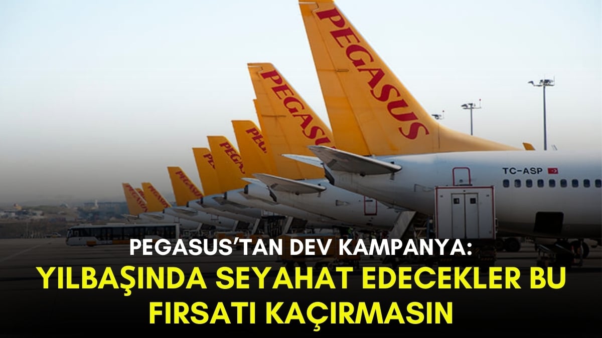 Yılbaşında yurt içi ve yurt dışına gidecekler müjde! Pegasus’tan indirimli bilet kampanyası: O tarihe kadar sürecek