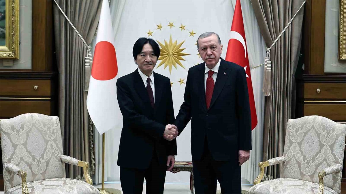 Erdoğan, Japonya Veliaht Prensi Fumihito ile görüştü