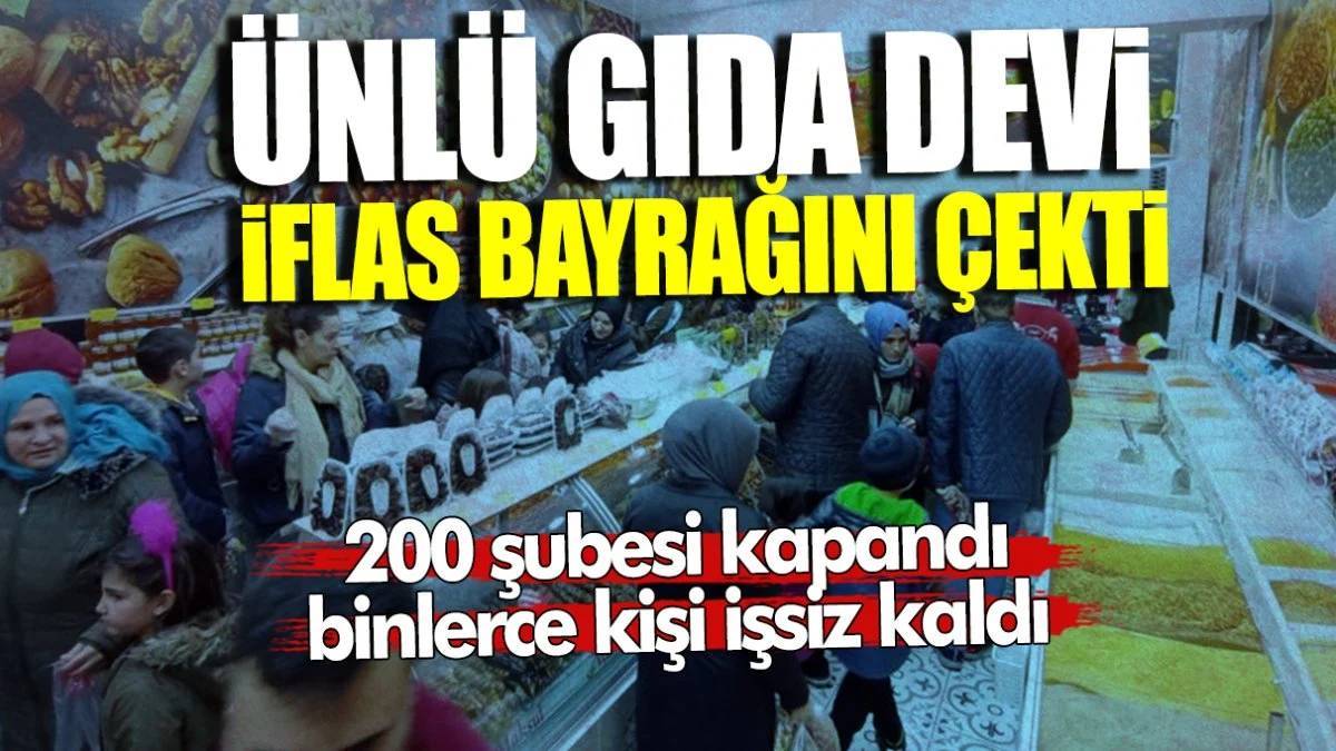 200’ten fazla şubesi vardı! Türkiye’nin ünlü gıda devi iflas bayrağını çekti: Binlerce çalışan işsiz kalacak