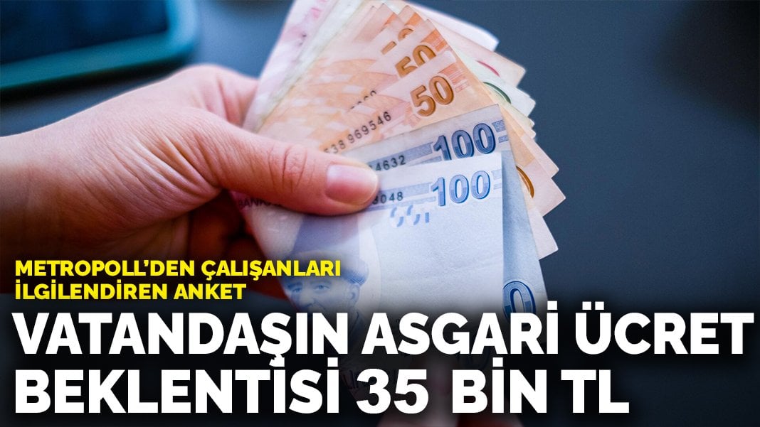 MetroPOLL’den milyonlarca çalışanı ilgilendiren anket: Vatandaşın asgari ücret beklentisi 35 bin TL