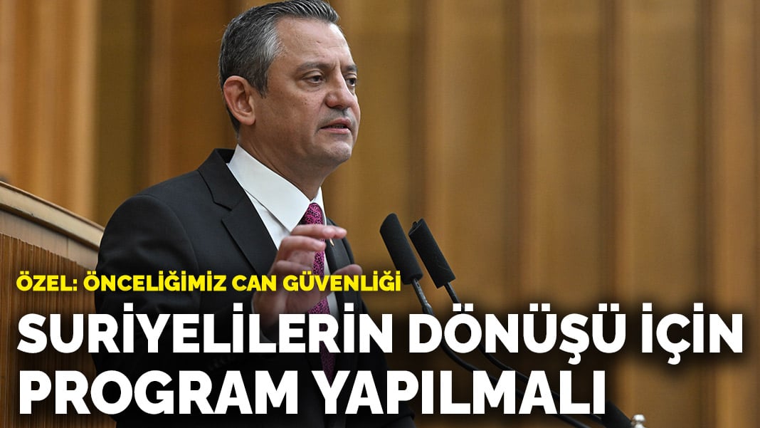 Özel: Suriyelilerin dönüşü için program yapılmalı