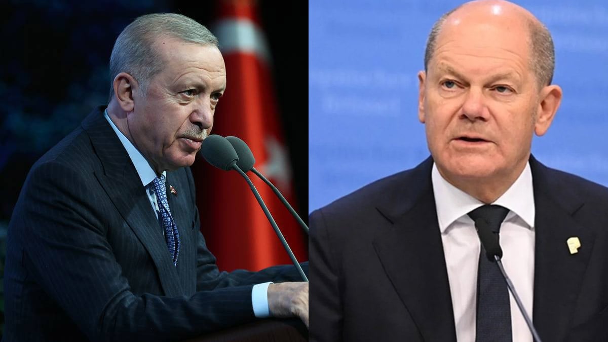 Cumhurbaşkanı Erdoğan Almanya Başbakanı Scholz ile görüştü! Gündem Suriye