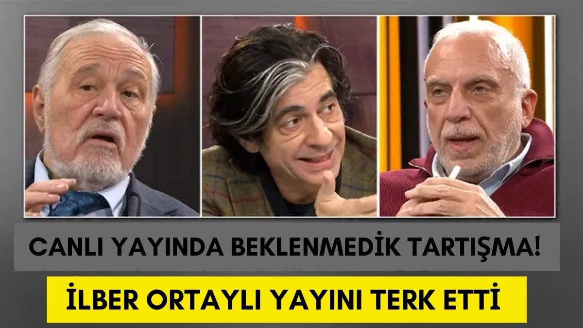 Canlı yayında görülmemiş Suriye tartışması! İlber Ortaylı ünlü gazeteciye yayında ağzına geleni söyledi ve terk etti