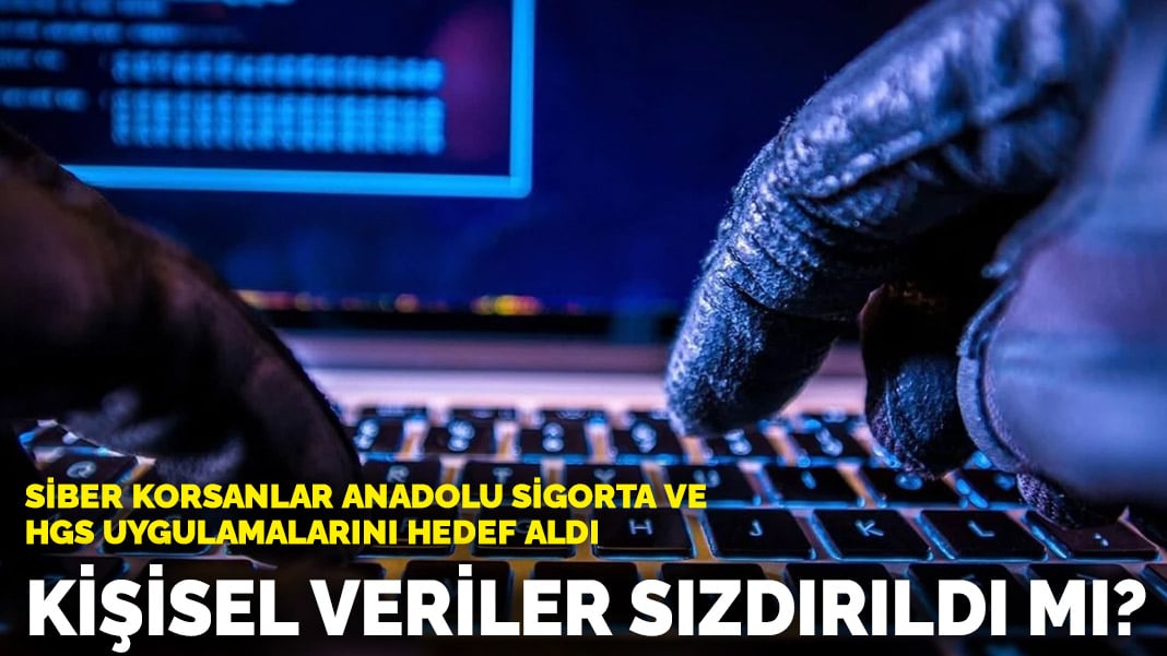 Siber korsanlar Anadolu Sigorta ve HGS uygulamalarını hedef aldı: Kişisel veriler sızdırıldı mı?