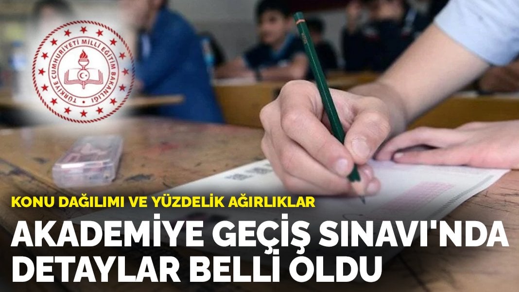 Akademiye Geçiş Sınavı’nda detaylar belli oldu