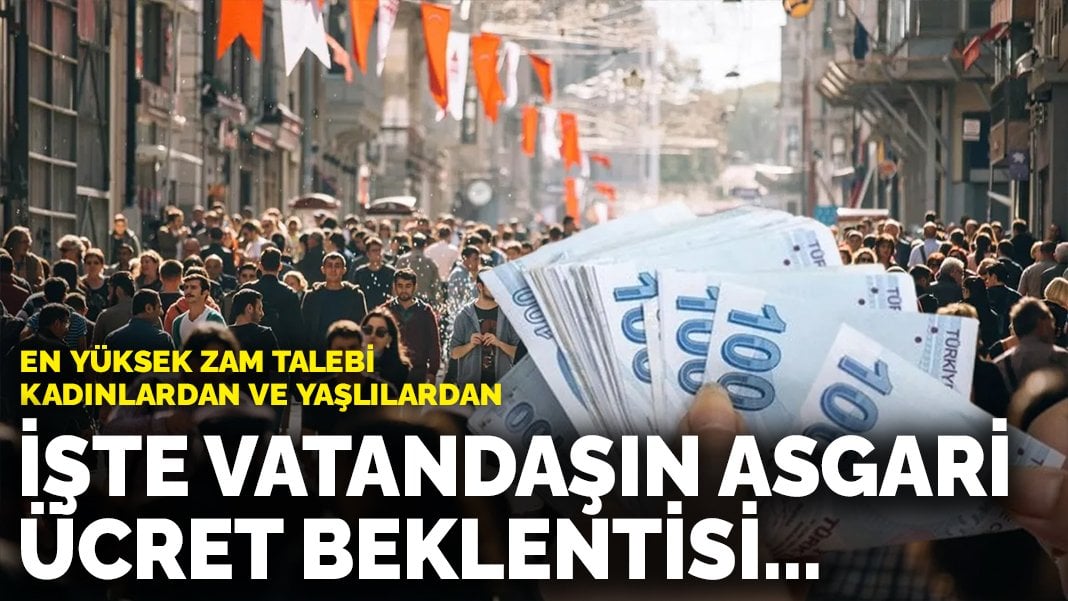 İşte vatandaşın asgari ücret beklentisi…