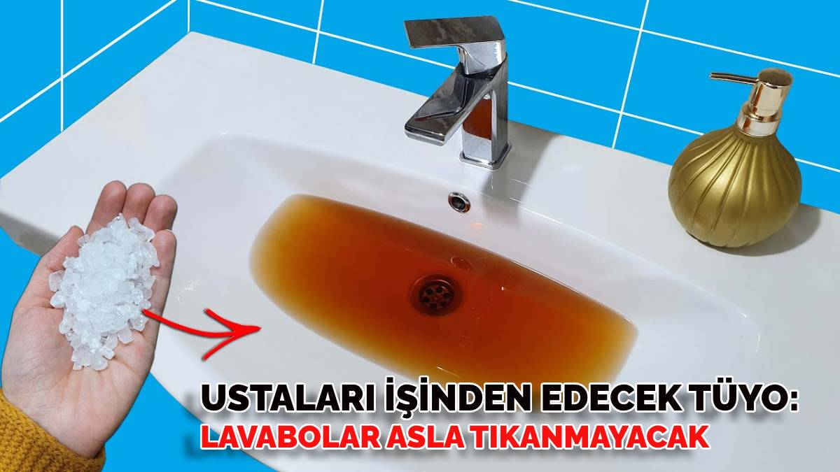 Ustalar bu tüyoya çok kızacak ama net çözüm! Tıkanmış lavabolara pratik yöntem! Tek zorluğu 30 dakika sabretmek