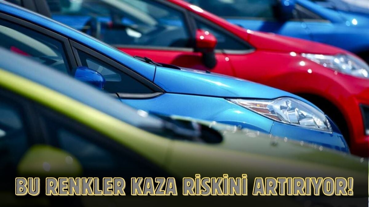 Arabanızın rengini hafife almayın! Bu renkler en çok kazaya karışanlar: İşte araç rengine göre kaza riski oranları…