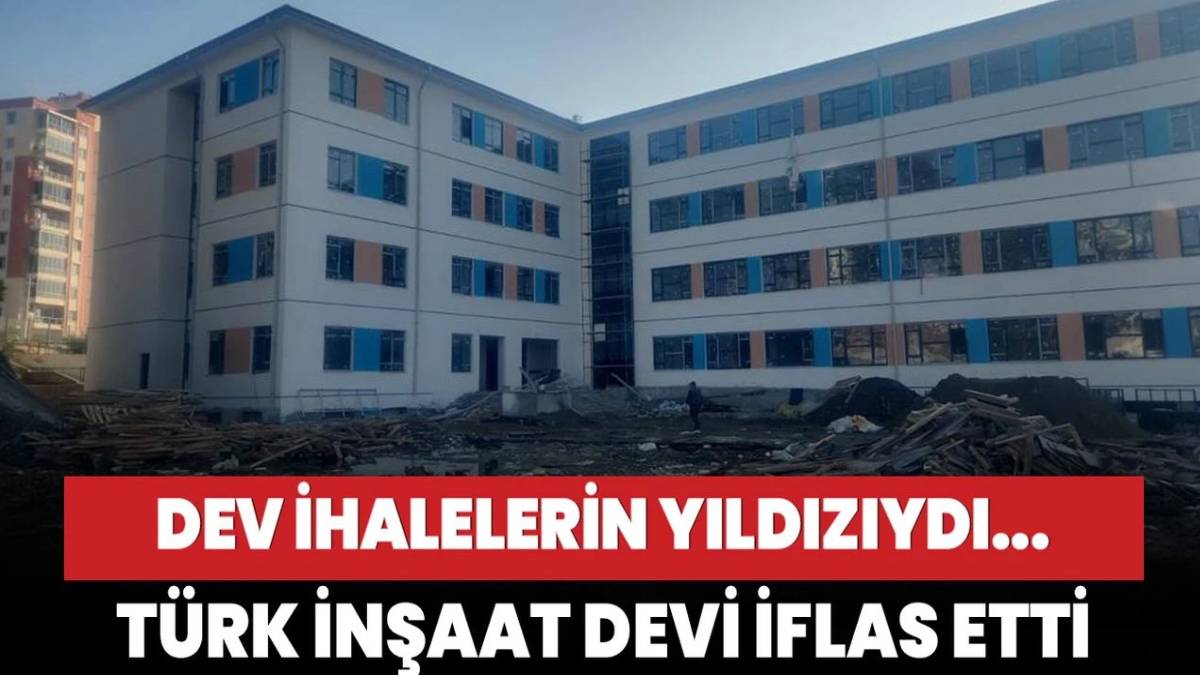 Devlet ihalelerini alıyordu! Türkiye’nin inşaat devi iflas bayrağını çekti. Binlerce çalışan işsiz kalacak