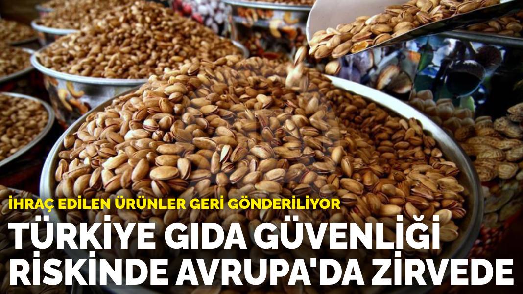 İhraç edilen ürünler geri gönderiliyor: Türkiye gıda güvenliği riskinde Avrupa’da zirvede