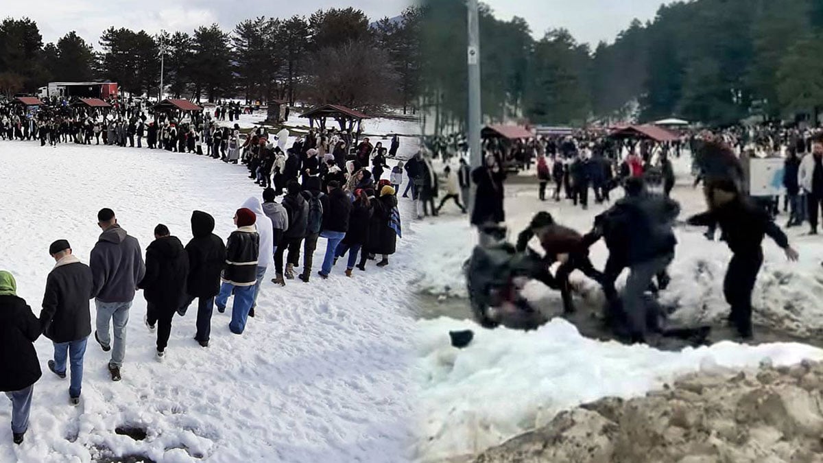 Hamsi festivalinde tuhaf kavga: Önce horon teptiler, sonra birbirlerine girdiler! Yumruklar havada uçuştu