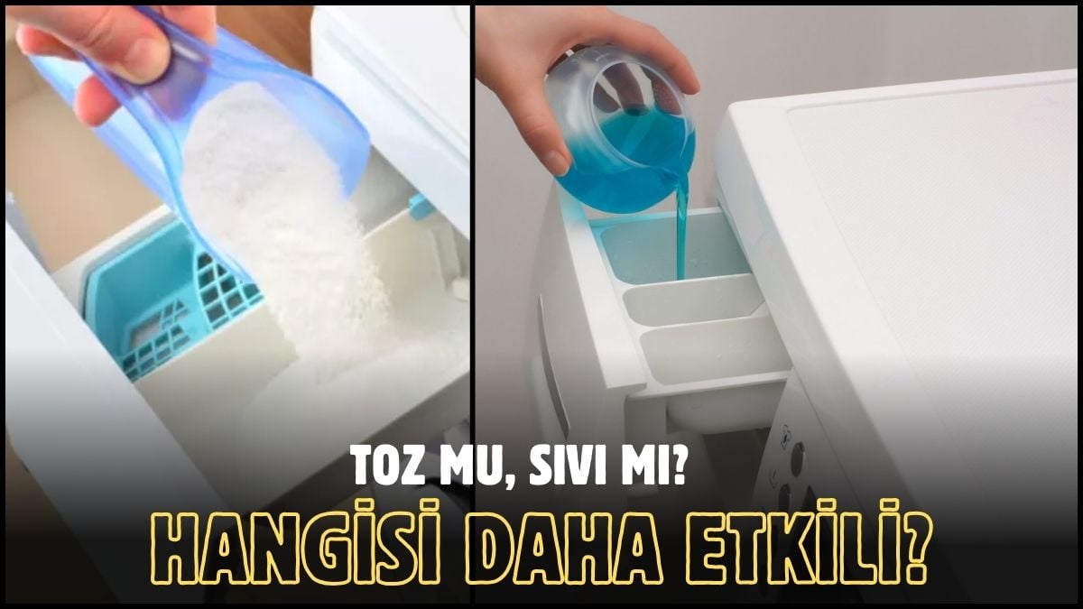 Sıvı deterjan mı daha iyi toz deterjan mı? Cevabı ortaya çıktı, çamaşırları tertemiz yapıyor