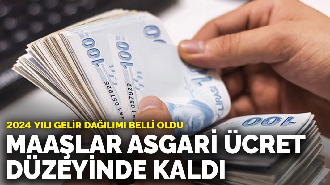 2024 yılı gelir dağılımı belli oldu: Maaşlar asgari ücret düzeyinde kaldı