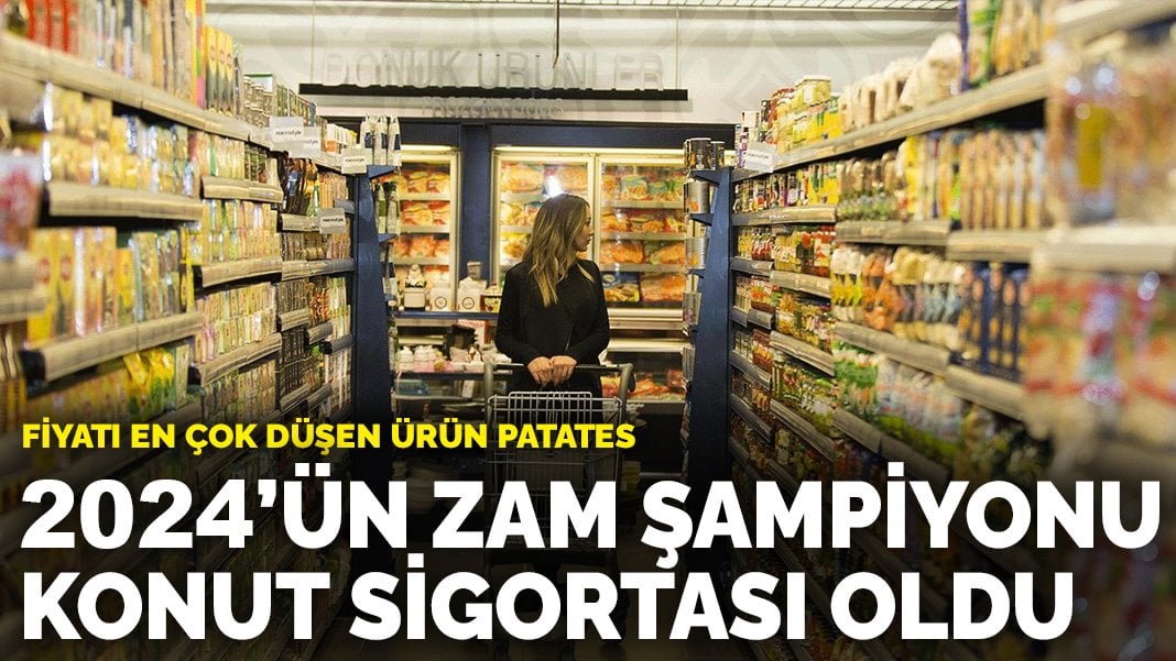 2024’ün zam şampiyonu konut sigortası oldu: Fiyatı en çok düşen ürün patates