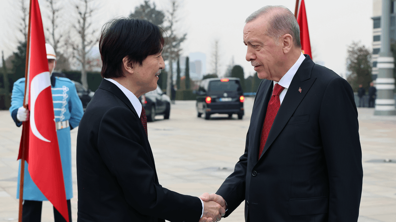 Cumhurbaşkanı Erdoğan Japonya Veliaht Prensiyle Görüştü