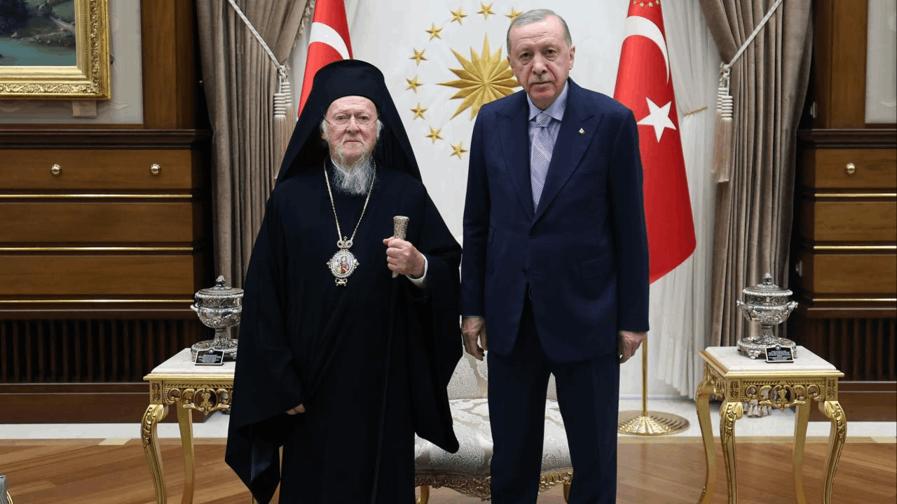 Cumhurbaşkanı Erdoğan, Rum Fener Patriği Bartholomeos ile Görüştü