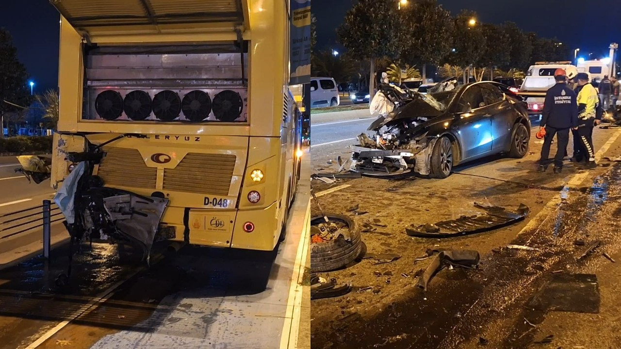 Maltepe’de Feci Kaza! İETT Otobüsü ile Otomobil Çarpıştı: 1 Ölü, 1 Yaralı