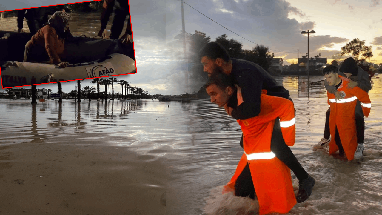 Turuncu Alarm Verilmişti: Antalya’yı Sel Çok Fena Vurdu