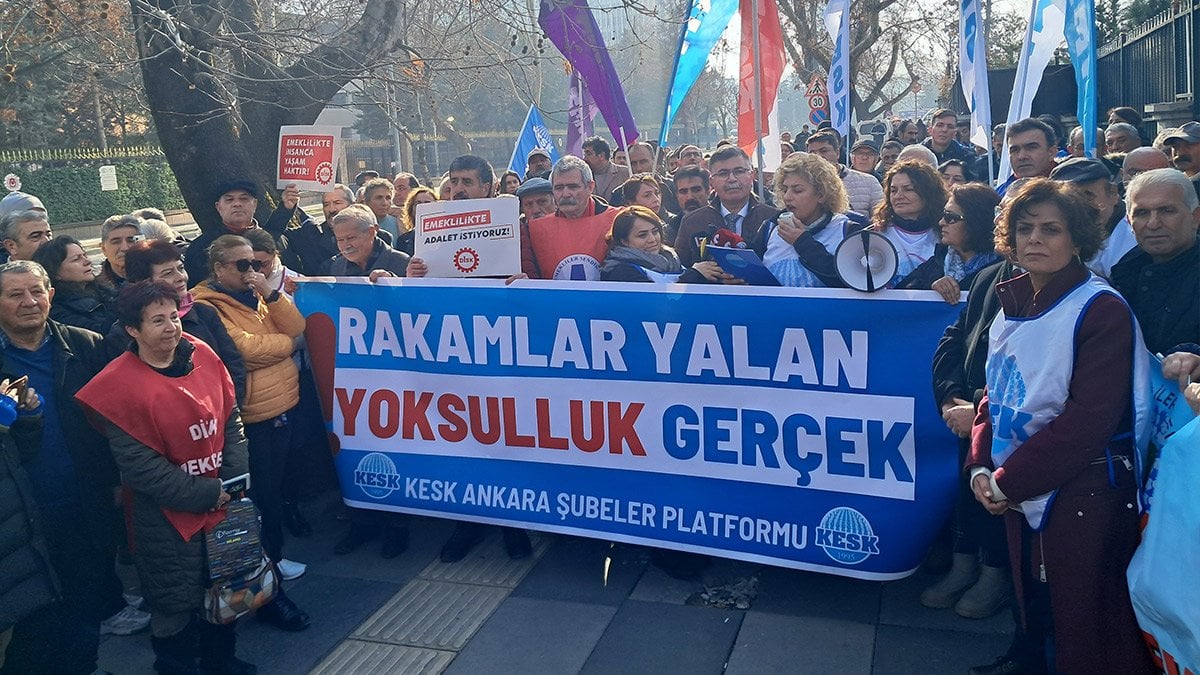 KESK’ten TÜİK önünde protesto: Rakamlar yalan yoksulluk gerçek