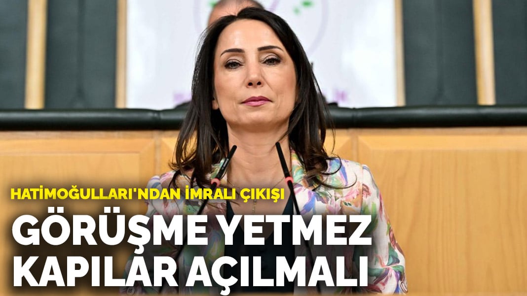 Hatimoğulları’ndan İmralı çıkışı: Görüşme yetmez, kapılar açılmalı