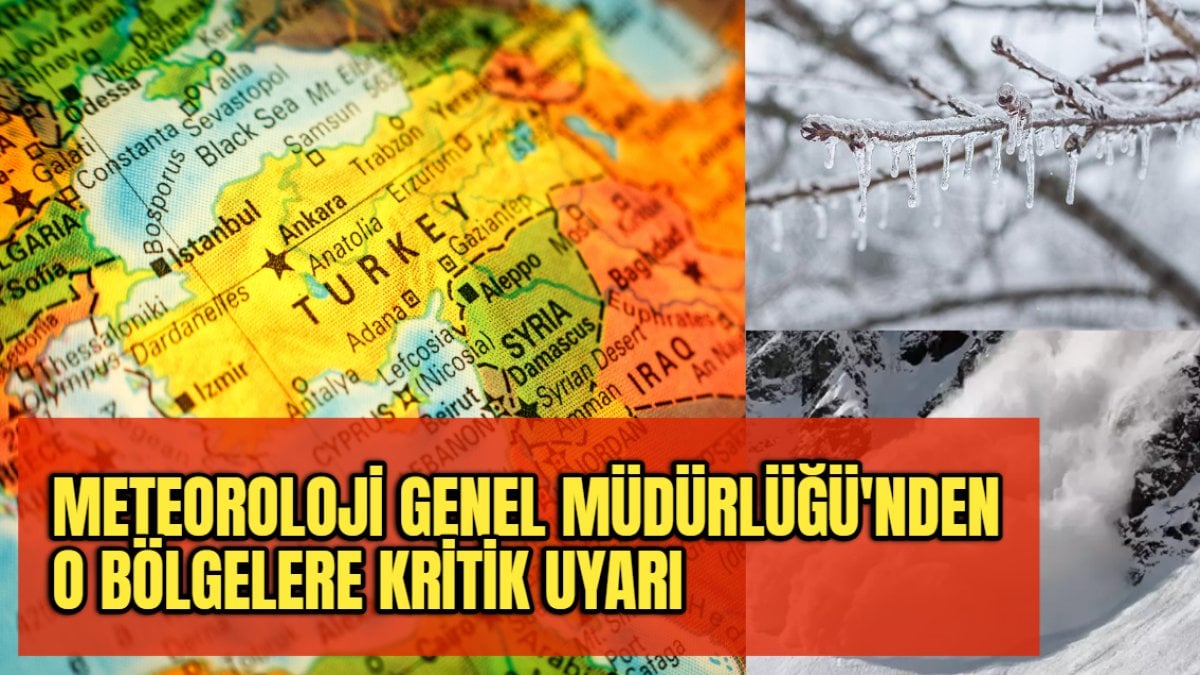 Son dakika… Meteoroloji Genel Müdürlüğü’nden o bölgelere kritik uyarı: Çığ, buzlanma ve don tehlikesine dikkat!