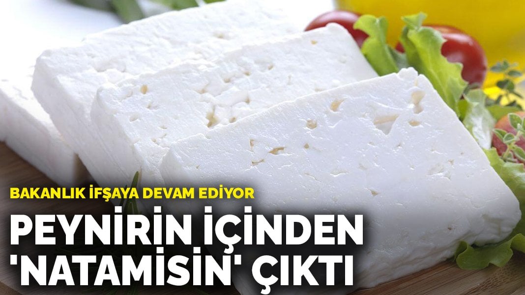 Bakanlık ifşaya devam ediyor: Peynirin içinden ‘natamisin’ çıktı