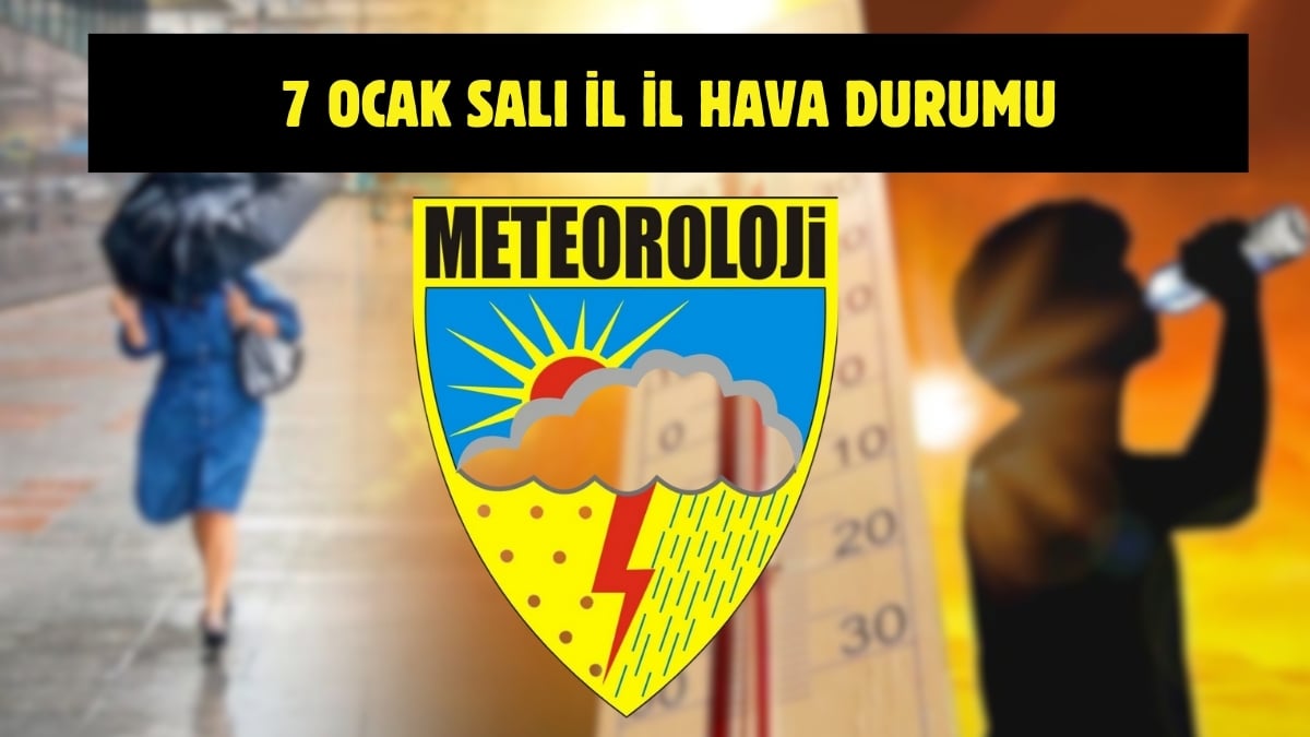 Meteoroloji’den yeni uyarı geldi! Tüm Türkiye’yi yakından ilgilendiriyor: İşte 7 Ocak il il hava durumu