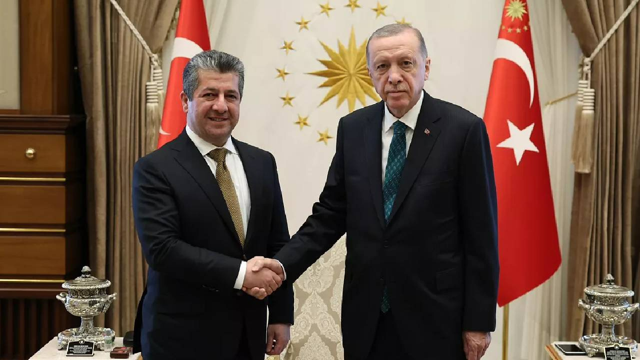 Cumhurbaşkanı Erdoğan, Beştepe’de Barzani’yi Kabul Etti