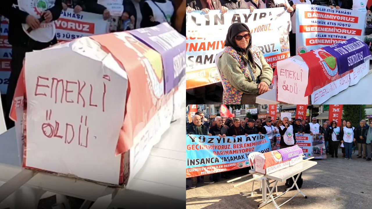 Emeklilerden ‘Tabutlu’ Maaş Zammı Protestosu: ‘Emekli Öldü, Ruhuna El Fatiha’