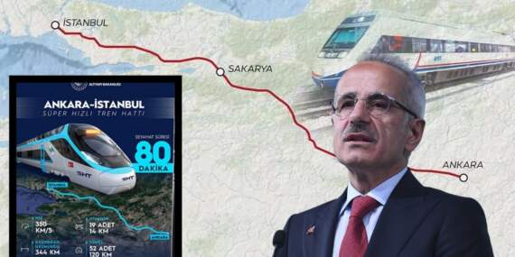 Süper hızlı tren hattı projelendiriliyor! Saatte 350 kilometre hızla gidecek: Ankara-İstanbul arası 80 dakikaya düşecek