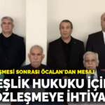 DEM Parti İmralı görüşmesi sonrası Öcalan’ın mesajını paylaştı: ‘Kardeşlik hukuku için yeni bir sözleşmeye ihtiyaç var’