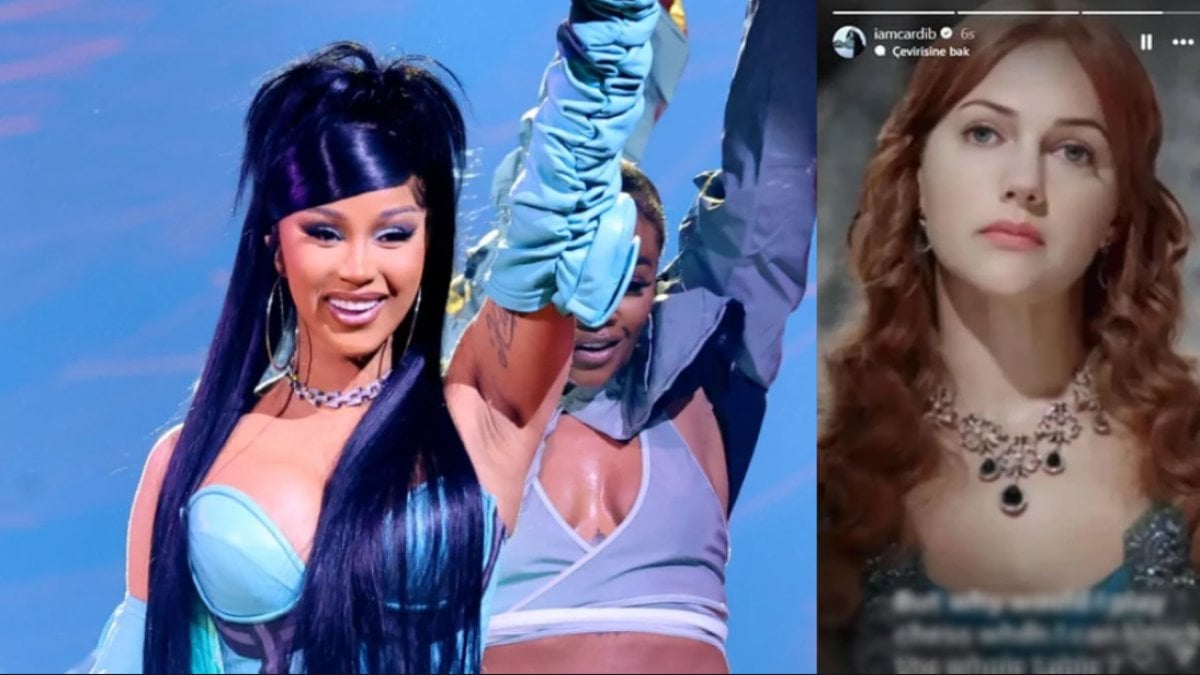 Muhteşem Yüzyıl fanı ünlü rapçi Cardi B paylaştı! Instagram’da Hürrem Sultan’lı göndermeyi hikaye: Meryem Uzerli’den cevap