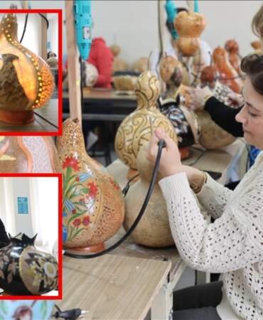 Köyde başladı, sosyal medyada patladı! Kadınlar farkını konuşturdu: Topladıkları bal kabaklarını sanat eserine dönüştürüyorlar