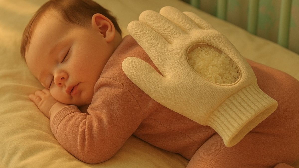 Bebeğinizi uyutmak için ihtiyacınız olan şey: Eldiven ve pirinç