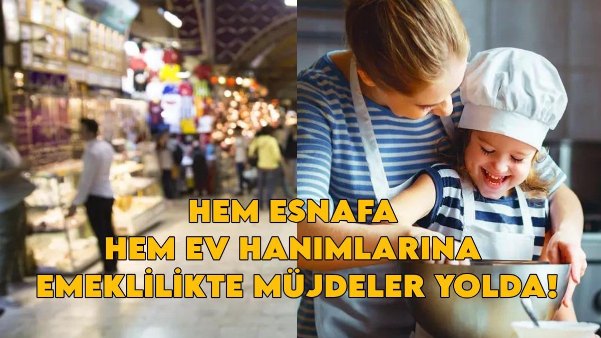 MİLYONLARA ÇİFTE BAYRAM! Hem esnafa hem ev hanımlarına emeklilikte devrim gibi müjdeler yolda! İşte o tarih ve detaylar!