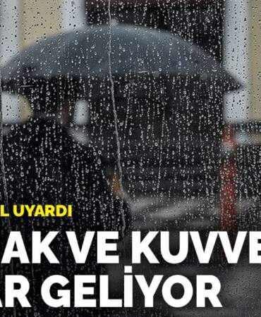 Meteoroloji il il uyardı: Sağanak ve kuvvetli rüzgar geliyor