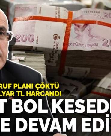 Şimşek’in tasarruf planı çöktü: Bir yılda 404 milyar TL harcandı! Devlet bol keseden yemeye devam ediyor